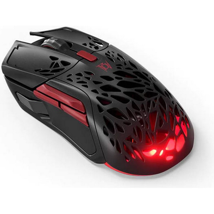 SteelSeries Aerox 5 Wireless Diablo IV Edition Lightweight 76g Gaming Mouse, 18000 CPI, TrueMove Air Optical Sensor, Water Resistant, 180+ Hour Battery Life, Free in-Game Item, PC/MAC, Black