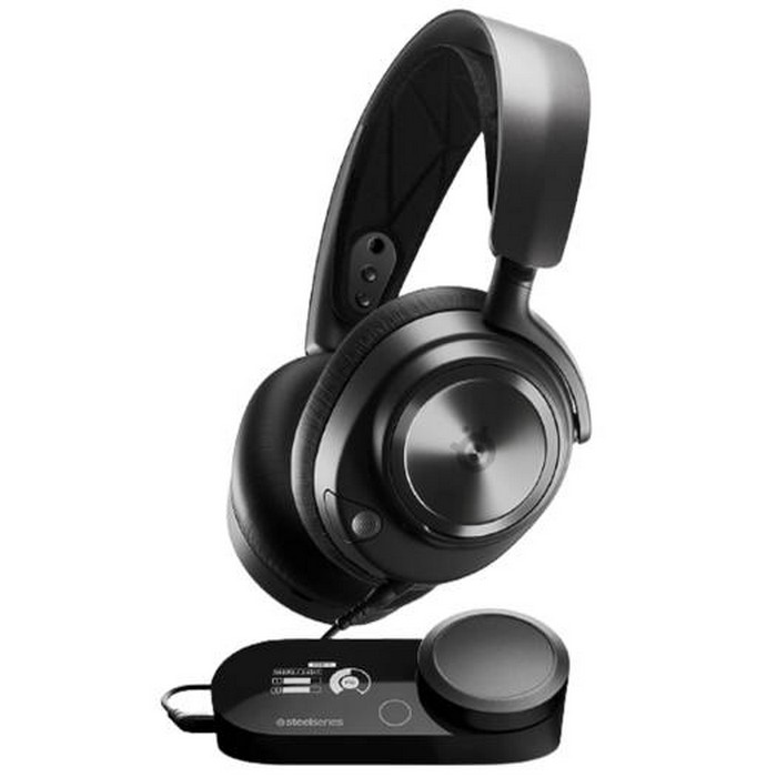 SteelSeries Arctis Nova Pro Multi-System Wired Gaming Headset, Built In Microphone, 38 Ohm Impedance, 10-40000Hz Frequency Response, Clear Cast Gen 2 Mic, For PC / PS5 / PS4, Black