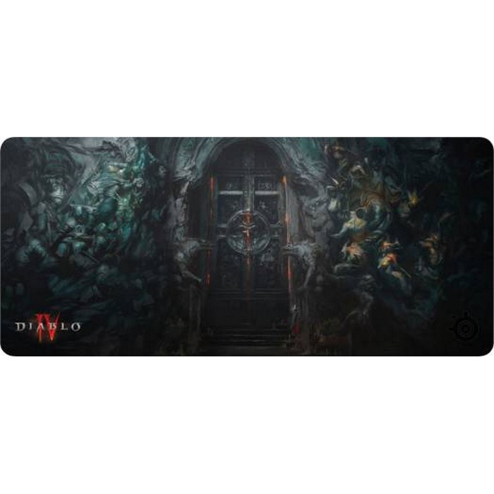 SteelSeries QcK Diablo IV Edition Gaming Mousepad, XXL Thick Cloth, Sized to Cover Desks, Optimized for Gaming Sensors, Durable and Washable