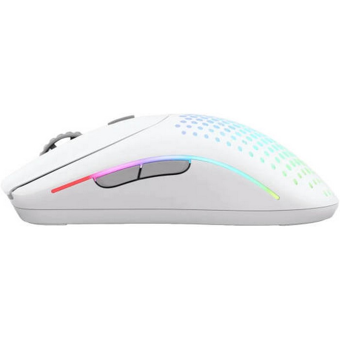 Glorious Model O 2 Wireless RGB Gaming Mouse, Ultralight 68-gram Weight, 26,000 DPI BAMF 2.0 Sensor, Hybrid 2.4 Ghz / BT, 210-hour Max Battery Life, Vibrant RGB Lighting, White