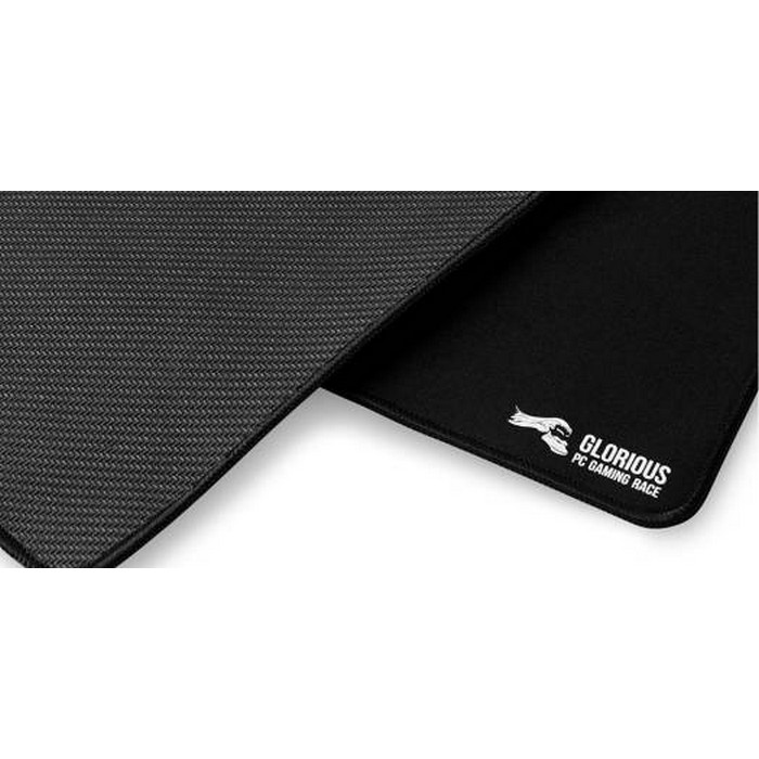 Glorious G-XXL Extended Gaming Mouse Pad/Mat, Long Black Cloth, Mousepad, Stitched Edges, 36x18