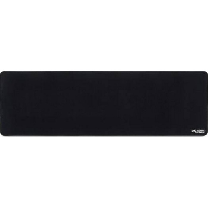 Glorious G-E Extended Gaming Mouse Pad/Mat, Long Black Cloth, Mousepad, Stitched Edges, 36x11