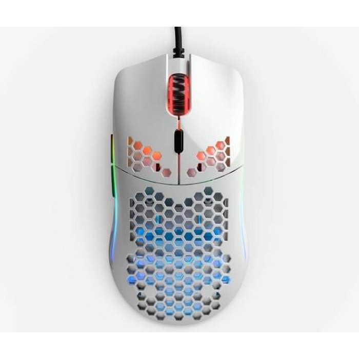 Glorious Gaming Mouse Model O, DPI Indicator, HoneyComb Shell, Ascended Cord, 1000Hz Polling Rate, PixArt 3360 Sensor, Glossy White