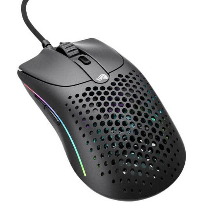 Glorious Model O2 Wired RGB Gaming Mouse, Ultralight 59-gram Weight,  26,000 DPI BAMF 2.0 Sensor, Crisp Switches Rated for 80M Clicks, RGB Lighting, G-Skates Mouse Feet, Black