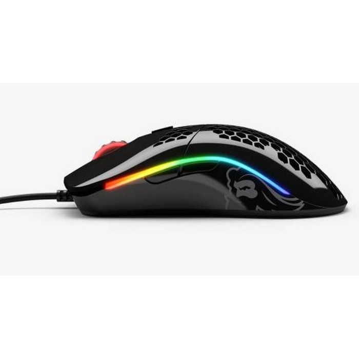 Glorious Gaming Mouse Model O, DPI Indicator, Pixart 3360 Sensor, HoneyComb Shell, Ascended Cord, 1000Hz Polling Rate, Glossy Black