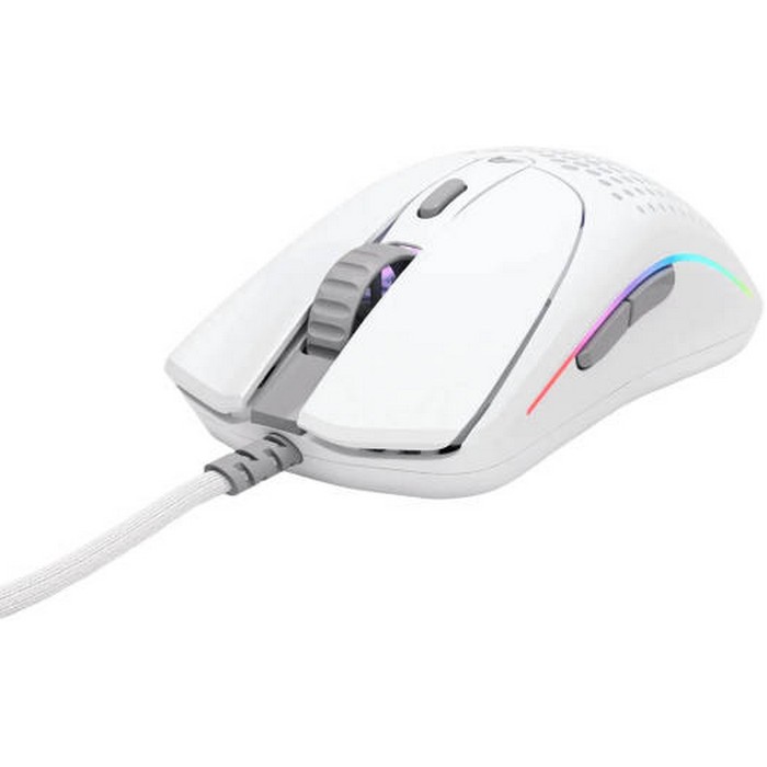 Glorious Model O2 Wired RGB Gaming Mouse, Ultralight 59-gram Weight,  26,000 DPI BAMF 2.0 Sensor, Crisp Switches Rated for 80M Clicks, RGB Lighting, G-Skates Mouse Feet, White