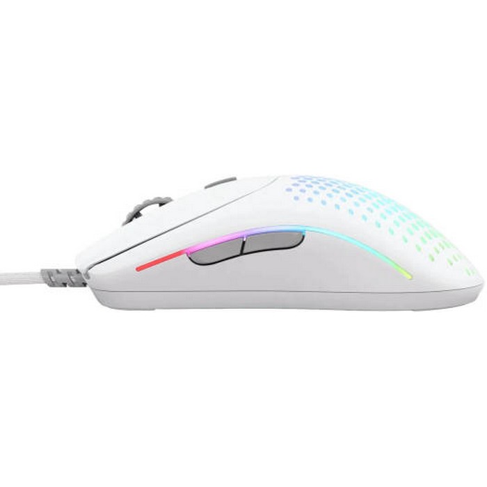 Glorious Model O2 Wired RGB Gaming Mouse, Ultralight 59-gram Weight,  26,000 DPI BAMF 2.0 Sensor, Crisp Switches Rated for 80M Clicks, RGB Lighting, G-Skates Mouse Feet, White